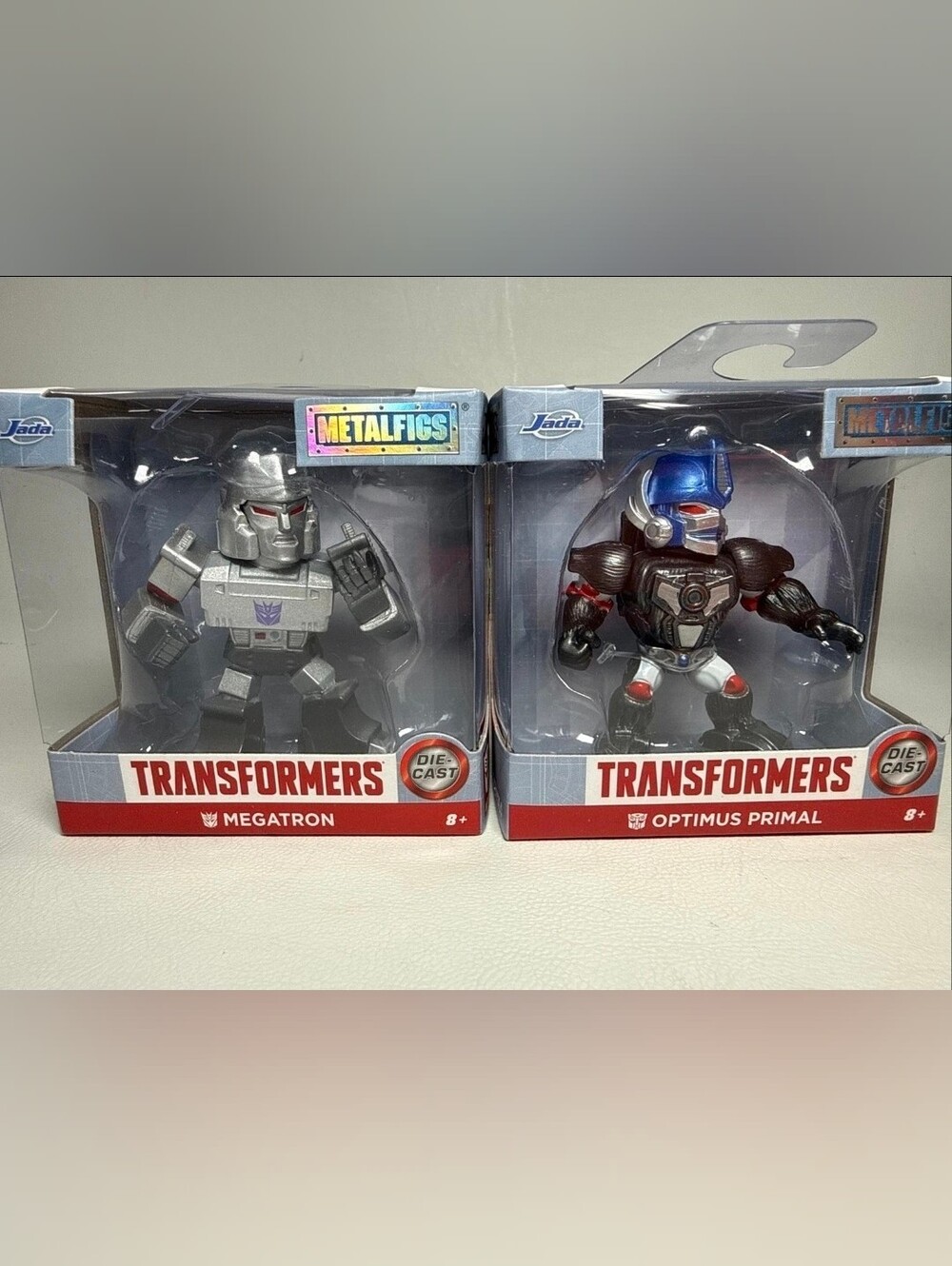 Jada Metalfigs Transformers Set of 2 Optimus Prime & Megatron Die-Cast Brand New